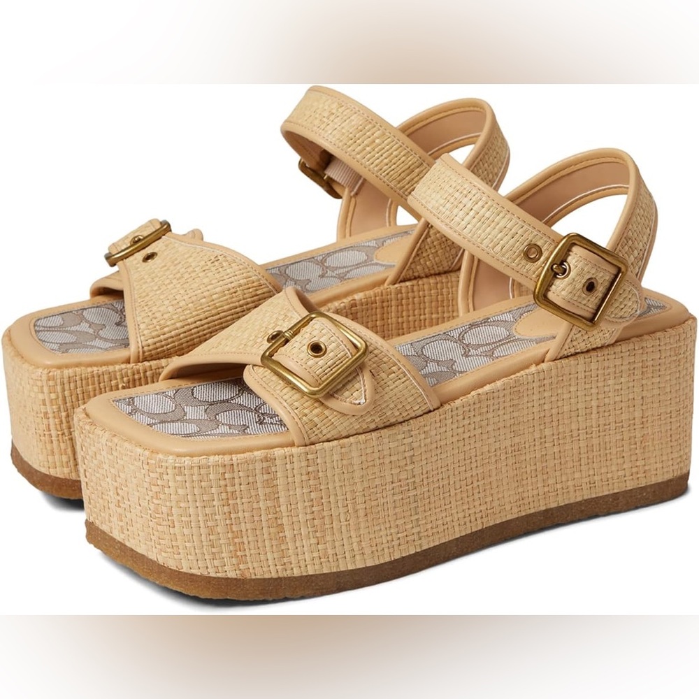Coach platform sandal